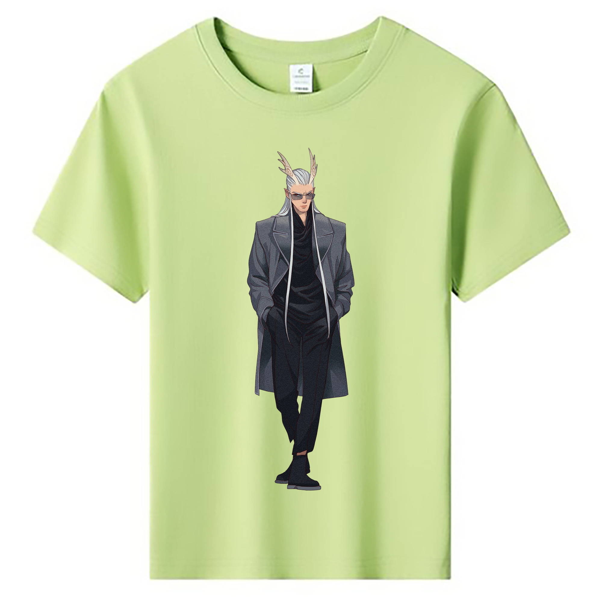 （画像用） Ne Zha 2 ナタ 魔童の大暴れ 綿100％キッズTシャツ（フロントプリント）
